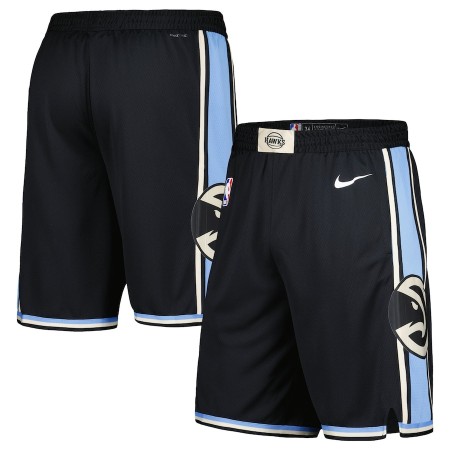 Atlanta Hawks Shortsit Nike 2023-24 City Edition Musta Swingman - Miesten
